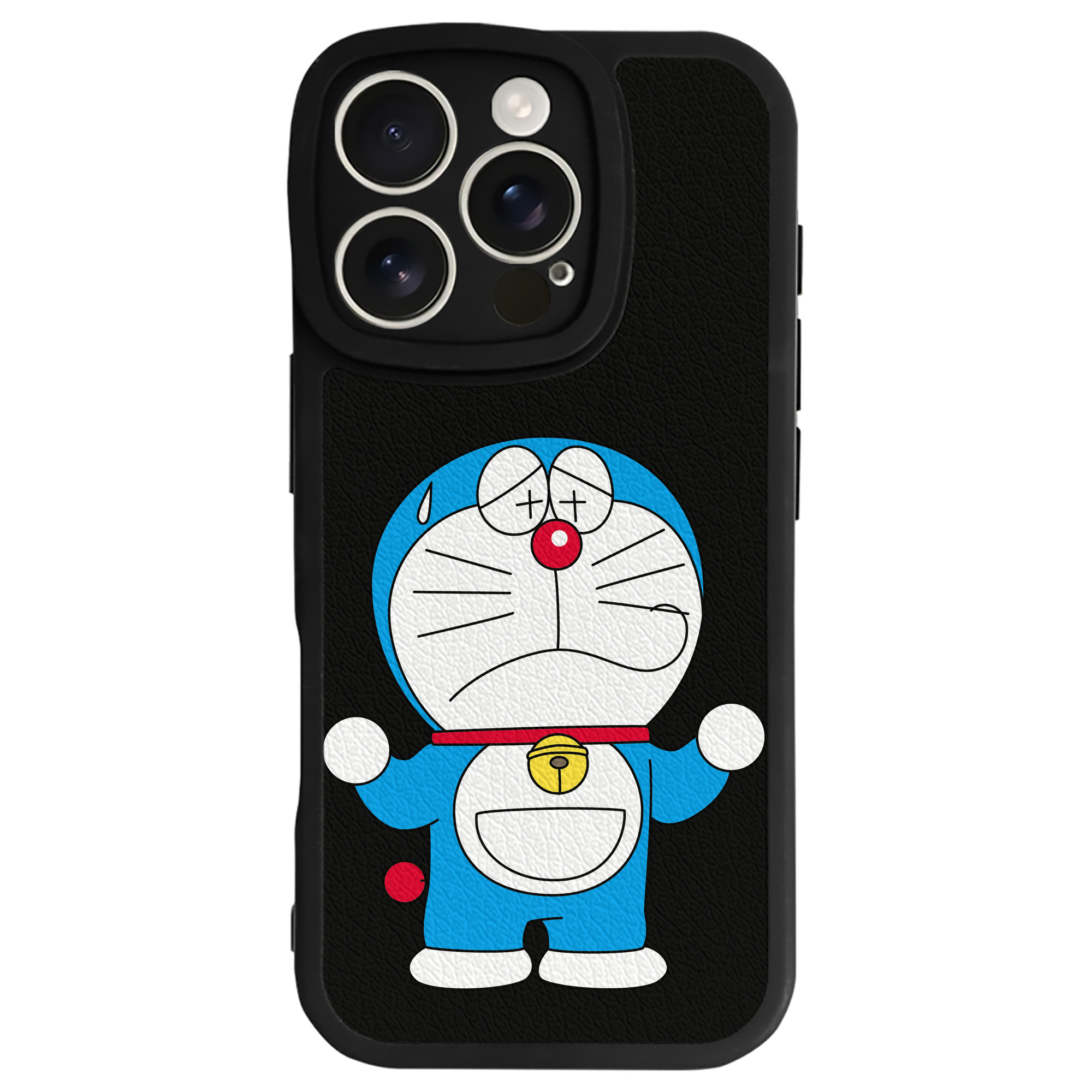 （画像用） ドラえもん Doraemon 【iPhone 16シリーズ対応】シリコンスマホケース（レザー調） 材質：シリコン